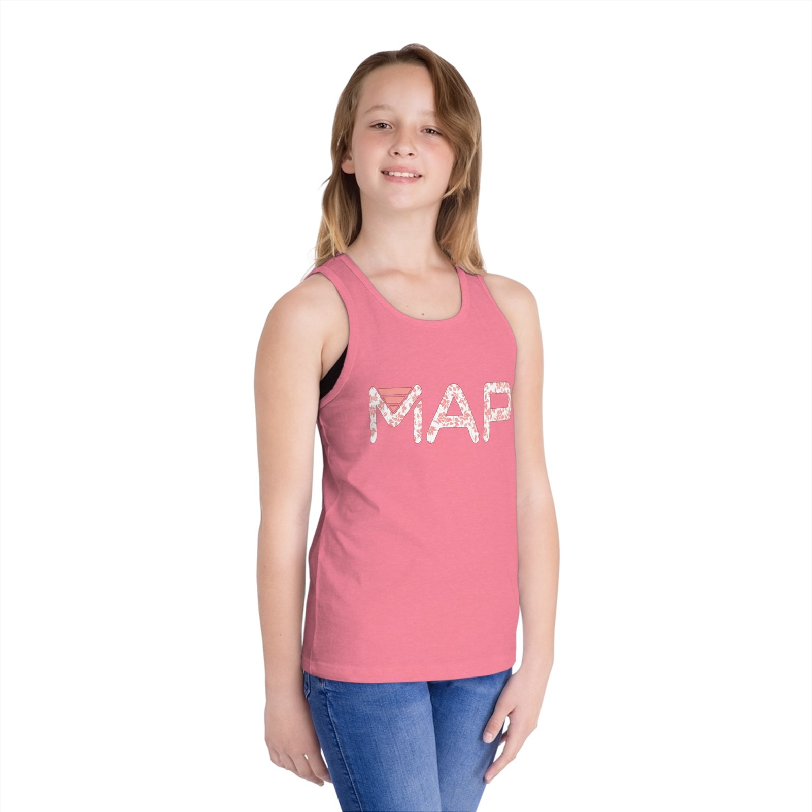Playful 'MAP' Kid's Jersey Tank Top for Adventures, Summer Wear, Birthday Gift, Travel Top, Everyday Fun - Image 15