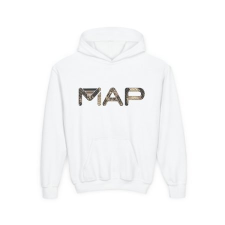 Youth Camouflage Map Hoodie | Cozy Sweatshirt for Kids | Trendy Streetwear | Perfect Gift for Birthday and Holidays | Casual Everyday Wear