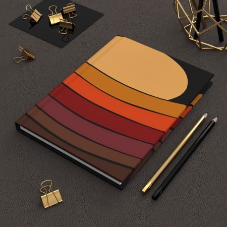 Sunset Vibes Hardcover Journal - Creative Writing Notebook, Artistic Journal, Gift for Artists, Daily Planner, Sketchbook