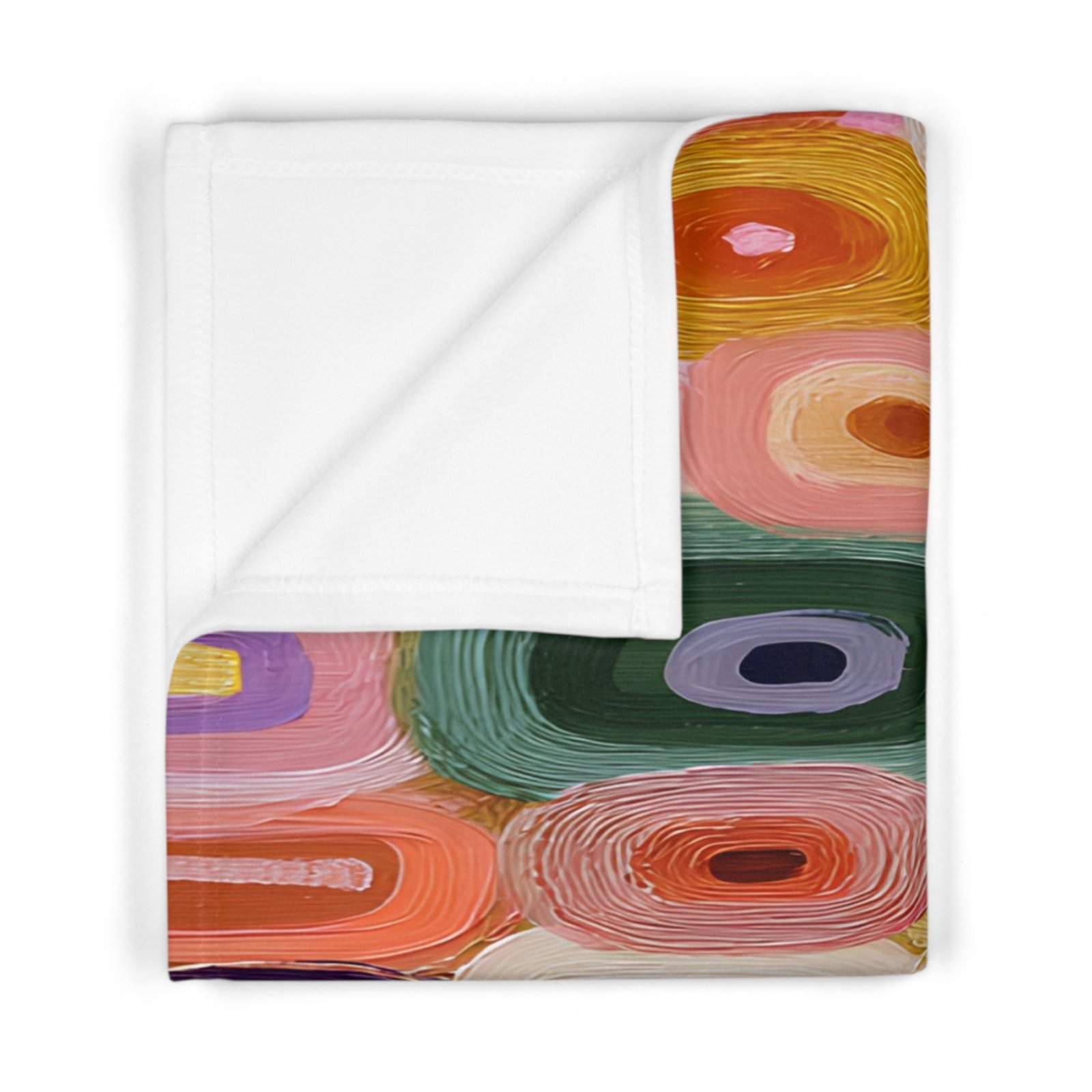 Soft Fleece Baby Blanket, Colorful Nursery Decor, Baby Shower Gift, Cozy Infant Blanket, Playtime Comfort, Modern Baby Bedding - Image 2