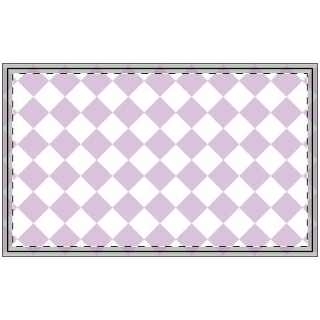 Chic Lavender Argyle Doormat, Stylish Welcome Mat, Indoor/Outdoor Home Decor, Gift for New Home, Spring & Summer Decoration