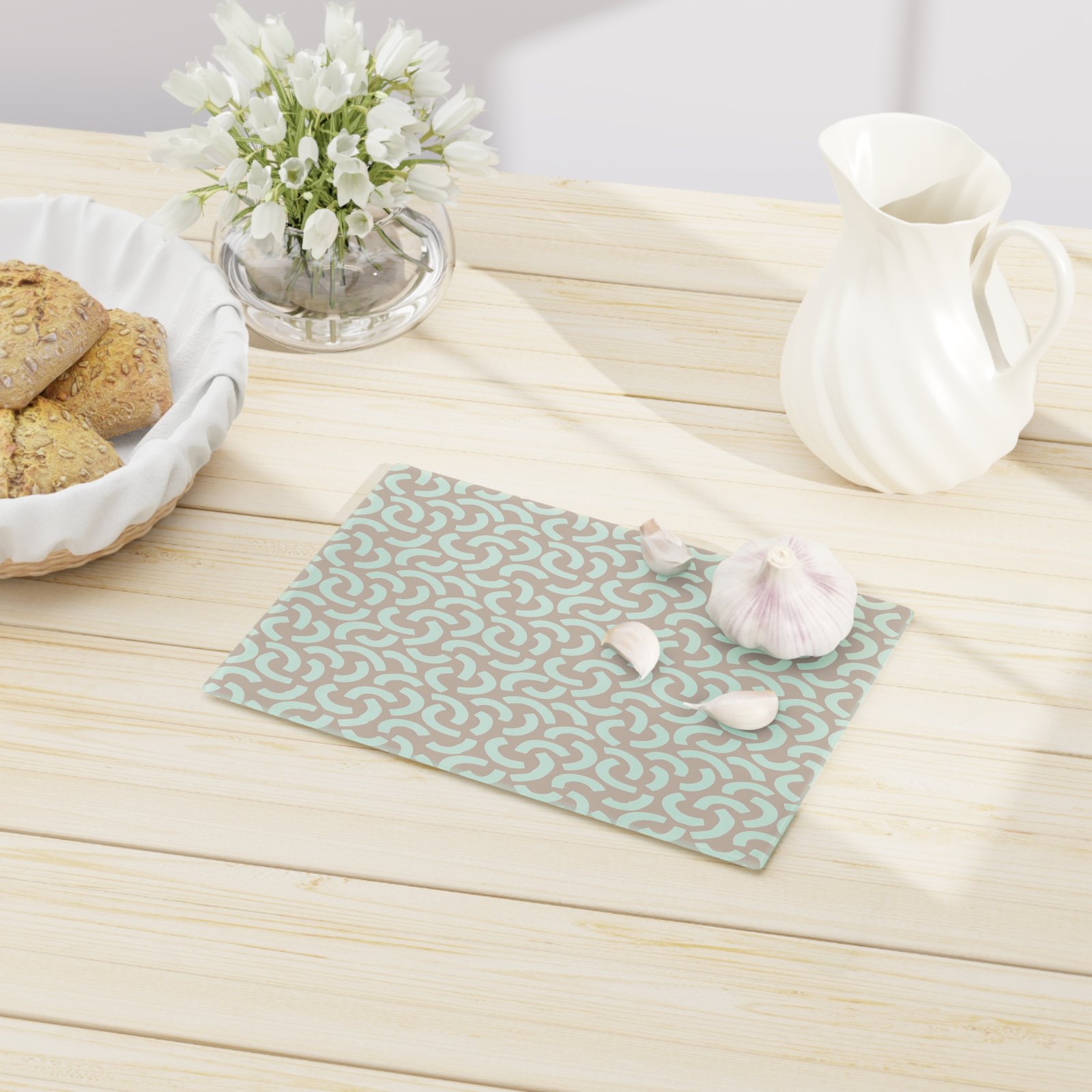 Stylish Cutting Board with Modern Pattern | Kitchen Decor, Gift for Chefs, Housewarming Present, Unique Wedding Gift, Rustic Kitchen - Image 4