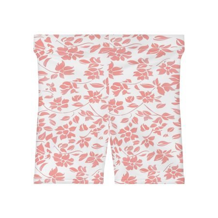 Floral Women's Biker Shorts, Comfortable Activewear, Summer Gym Wear, Casual Lounge Shorts, Fitness Fashion