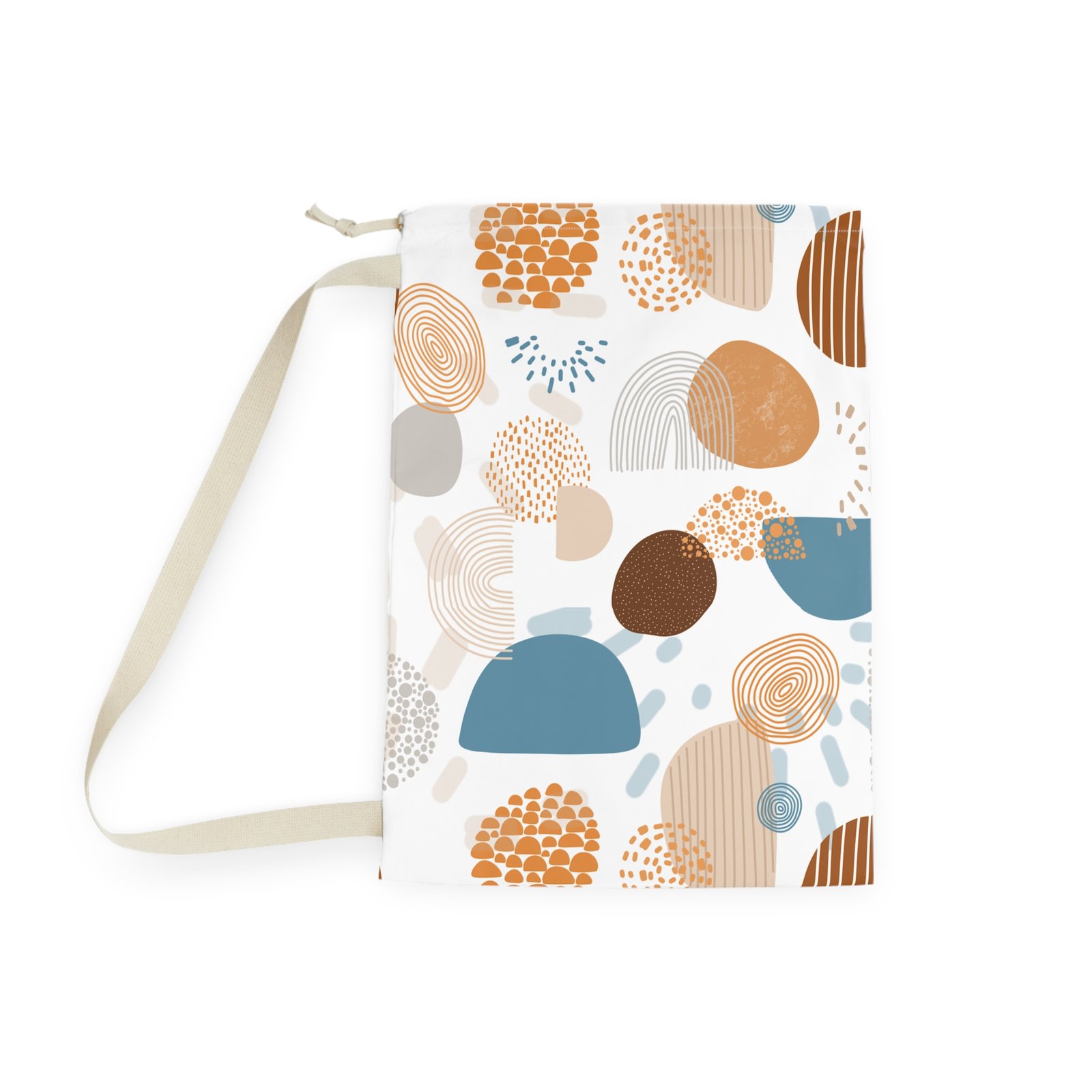 Stylish Laundry Bag with Abstract Design, Modern Laundry Basket, Home Storage Solution, Unique Gift for College Students, Travel Organizer - Image 6