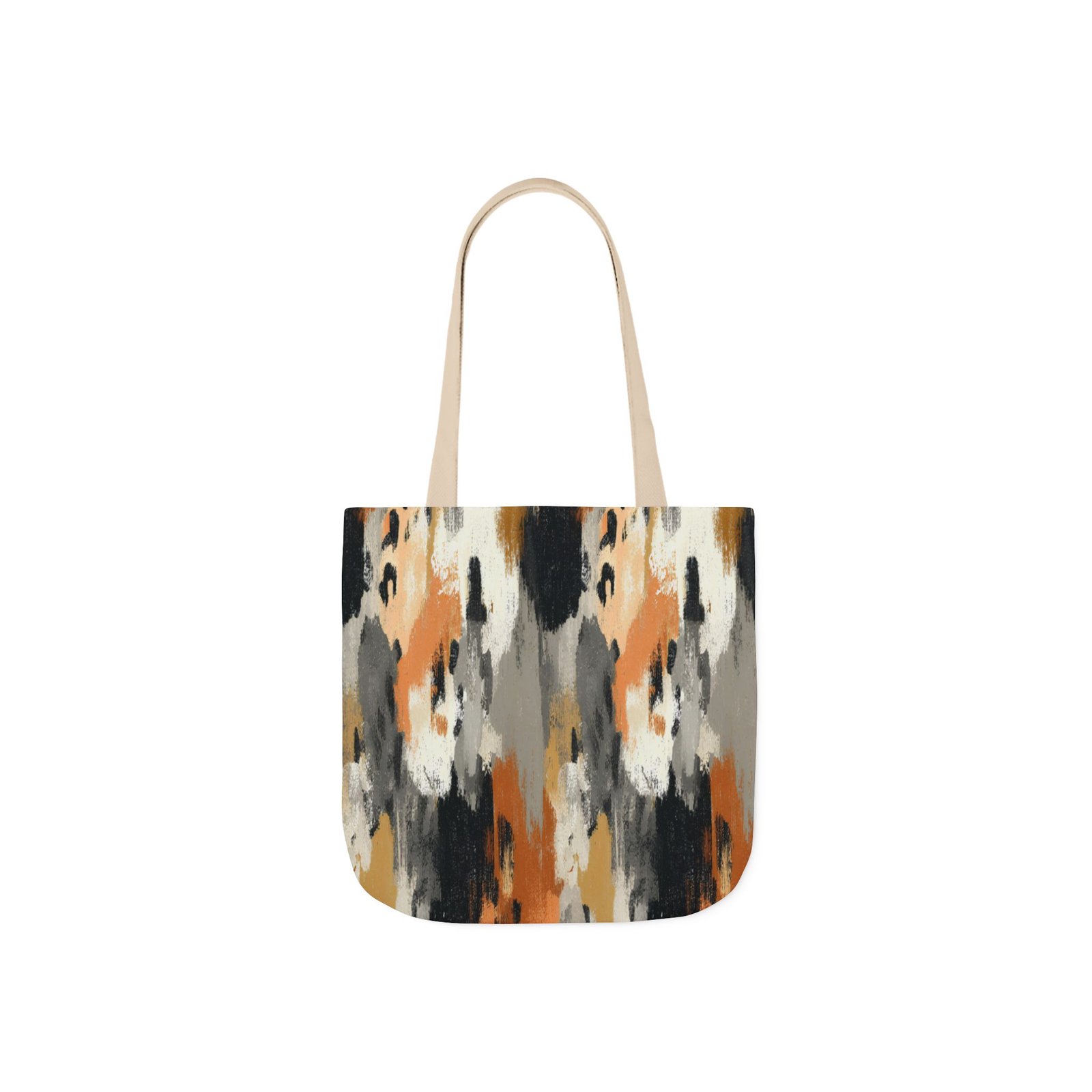 Chic Canvas Tote Bag with 5-Color Straps for Fashionistas, Stylish Reusable Bag for Shopping, Beach, Travel, or Everyday Use - Image 3