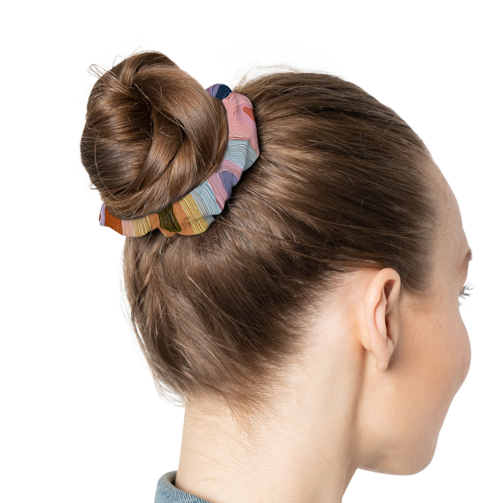 Chic Boho Scrunchie, Hand-Dyed Hair Accessory, Perfect for Everyday Wear, Gifts, Festivals, and Special Occasions - Image 3