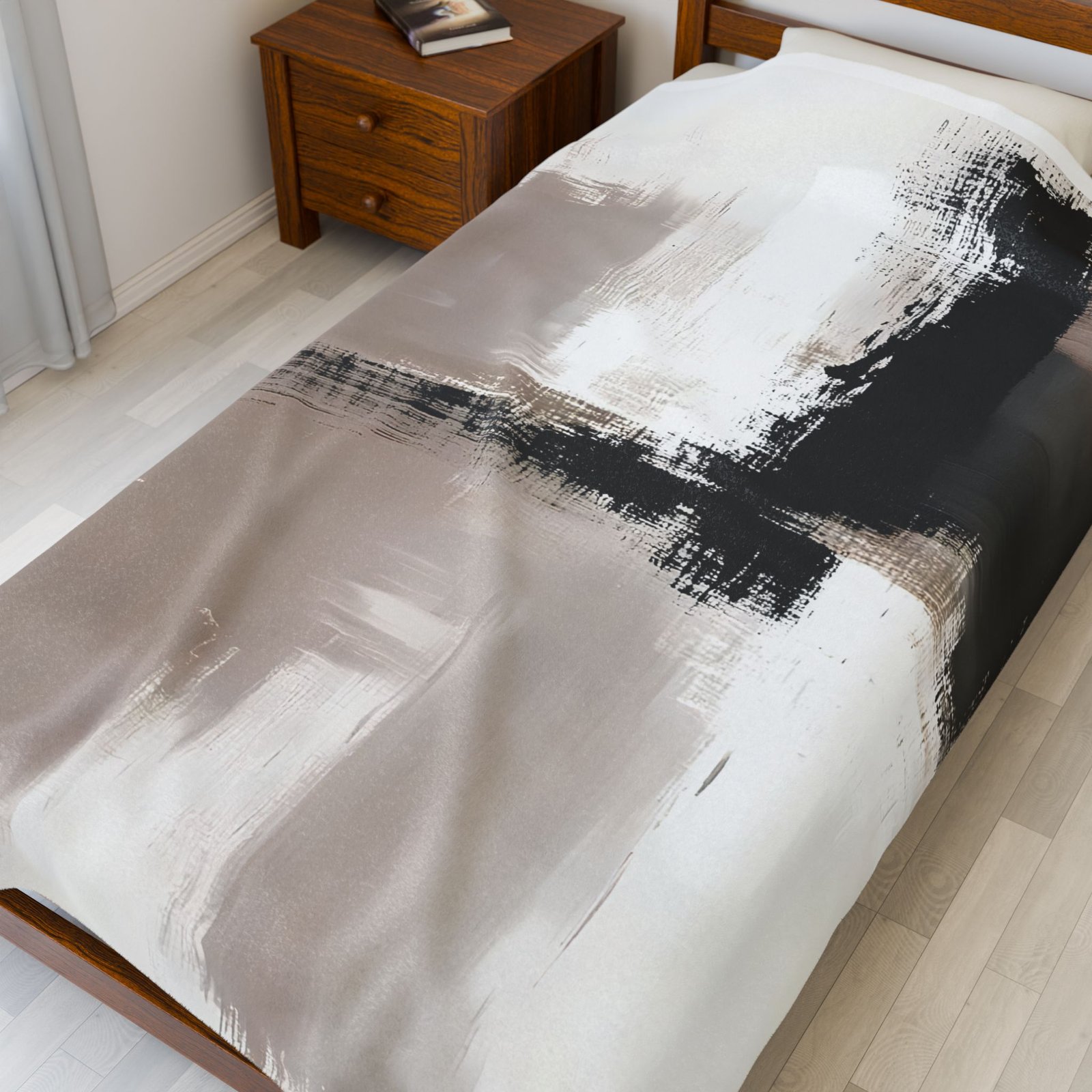 Cozy Abstract Velveteen Plush Blanket, Soft Throw for Home, Modern Decor, Couch, Sofa, Gifts for Birthdays, Housewarming - Image 7