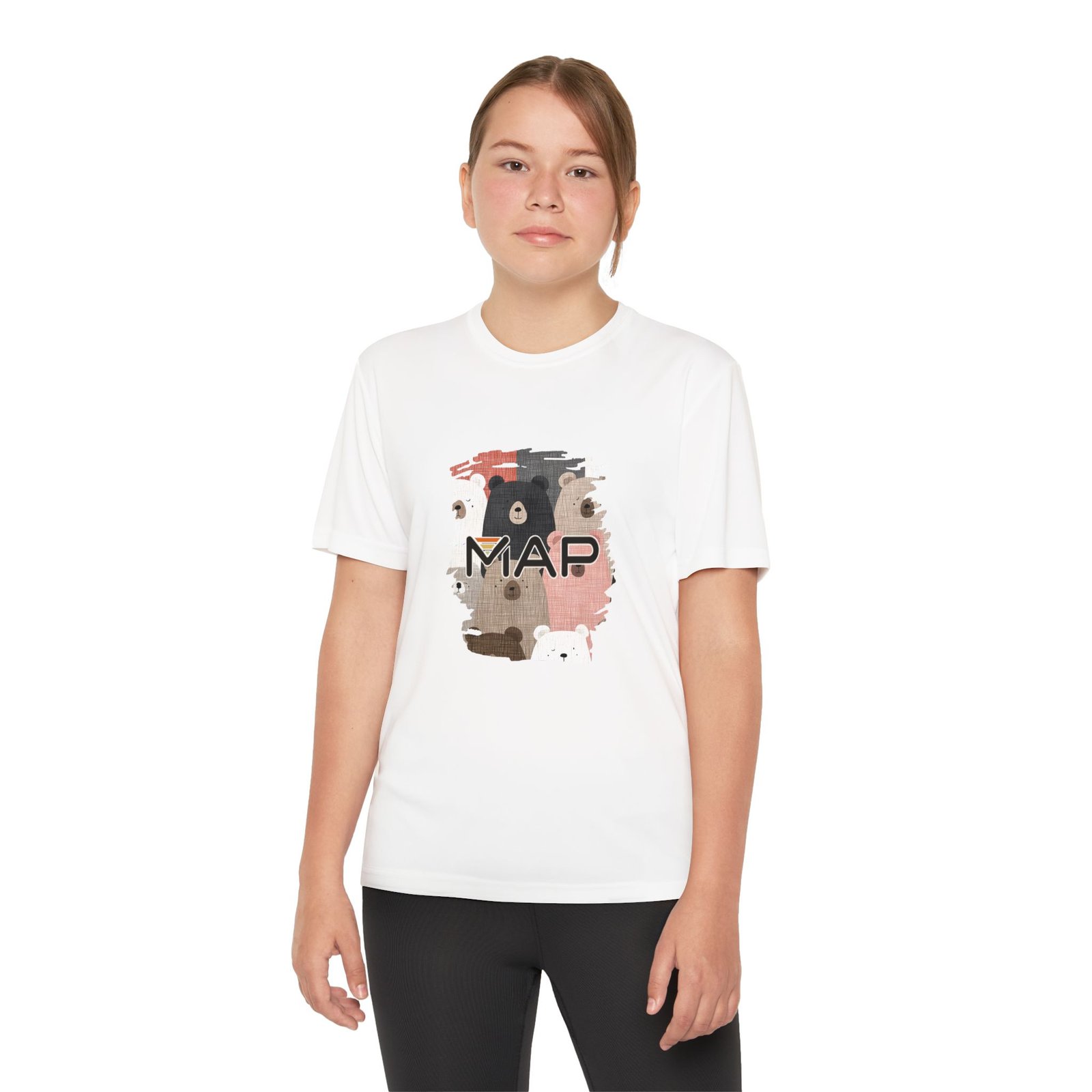 Adorable Bear Youth Tee - Perfect for Animal Lovers, Birthdays, Playdates, and Everyday Adventures, Kids T-Shirt, Cute Gift, Fun Wear - Image 4