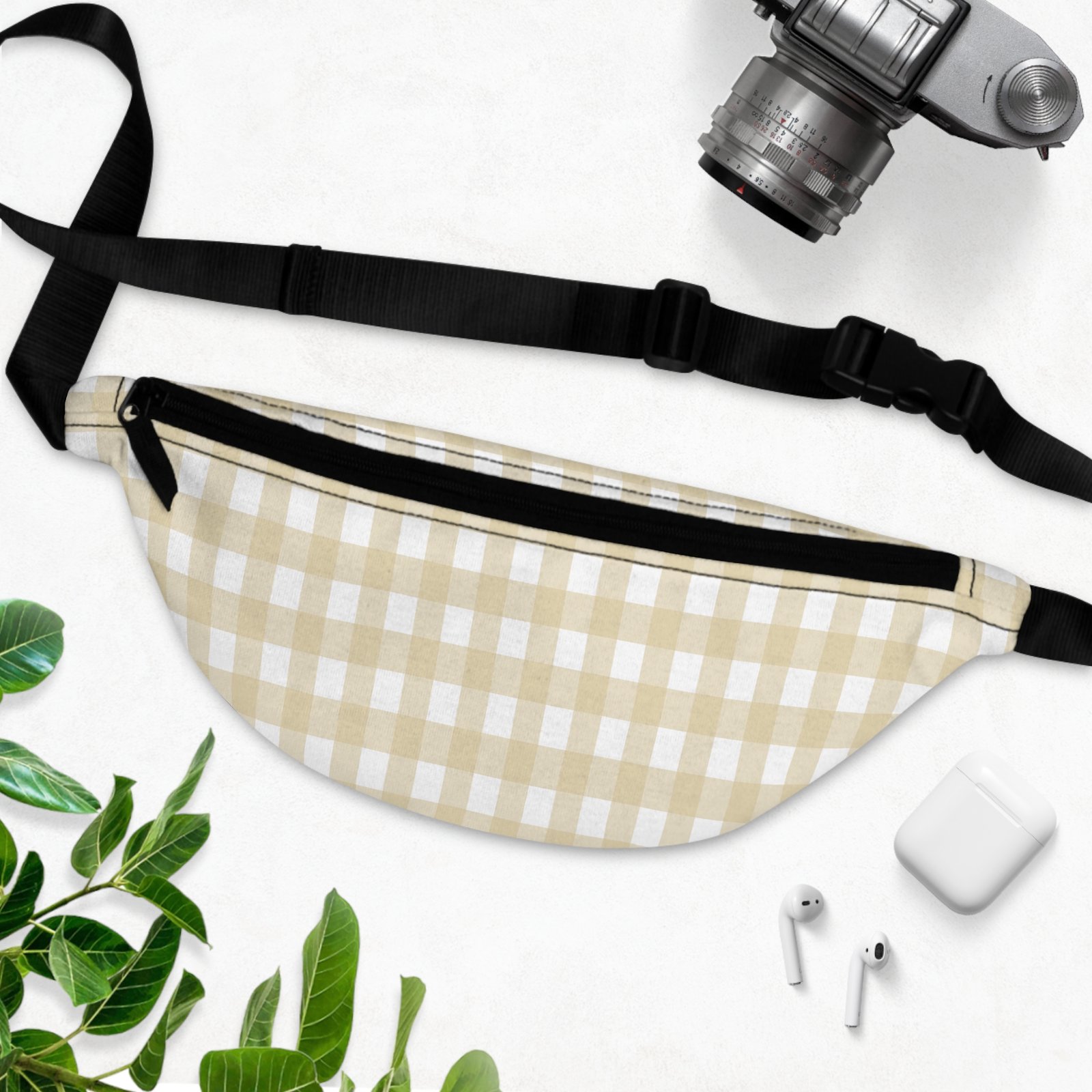 Chic Gingham Fanny Pack - Trendy Belt Bag for Festivals, Travel, and Everyday Use | Perfect for Gifts and Outdoor Adventures - Image 3