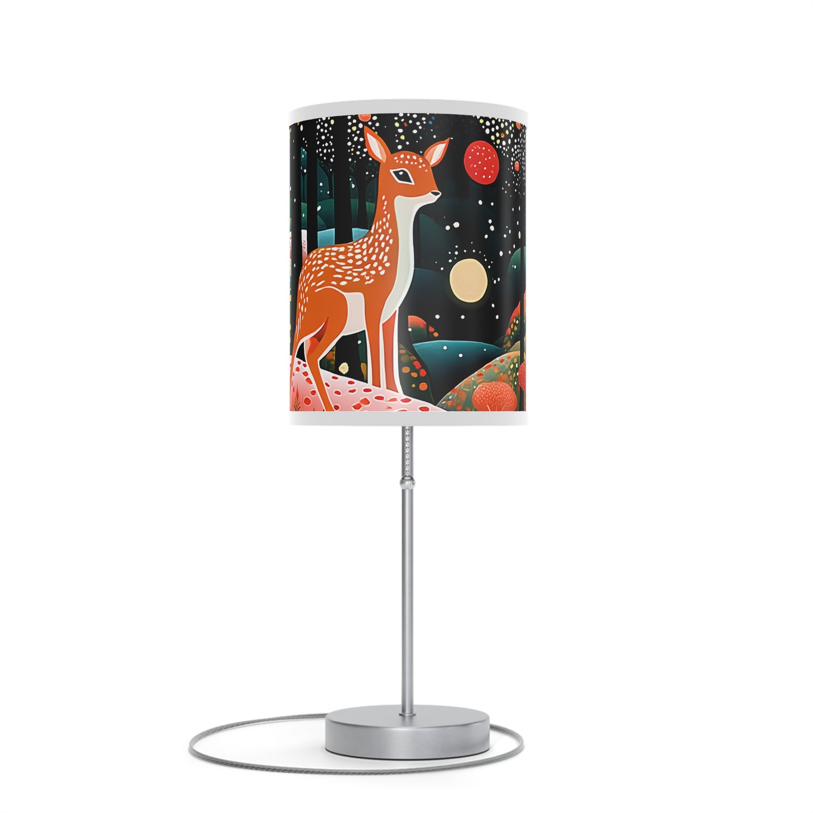 Whimsical Forest Floor Lamp, Decorative Lighting, Nightstand Lamp, Unique Home Decor, Kids Room Lighting, Nature Themed Lamp