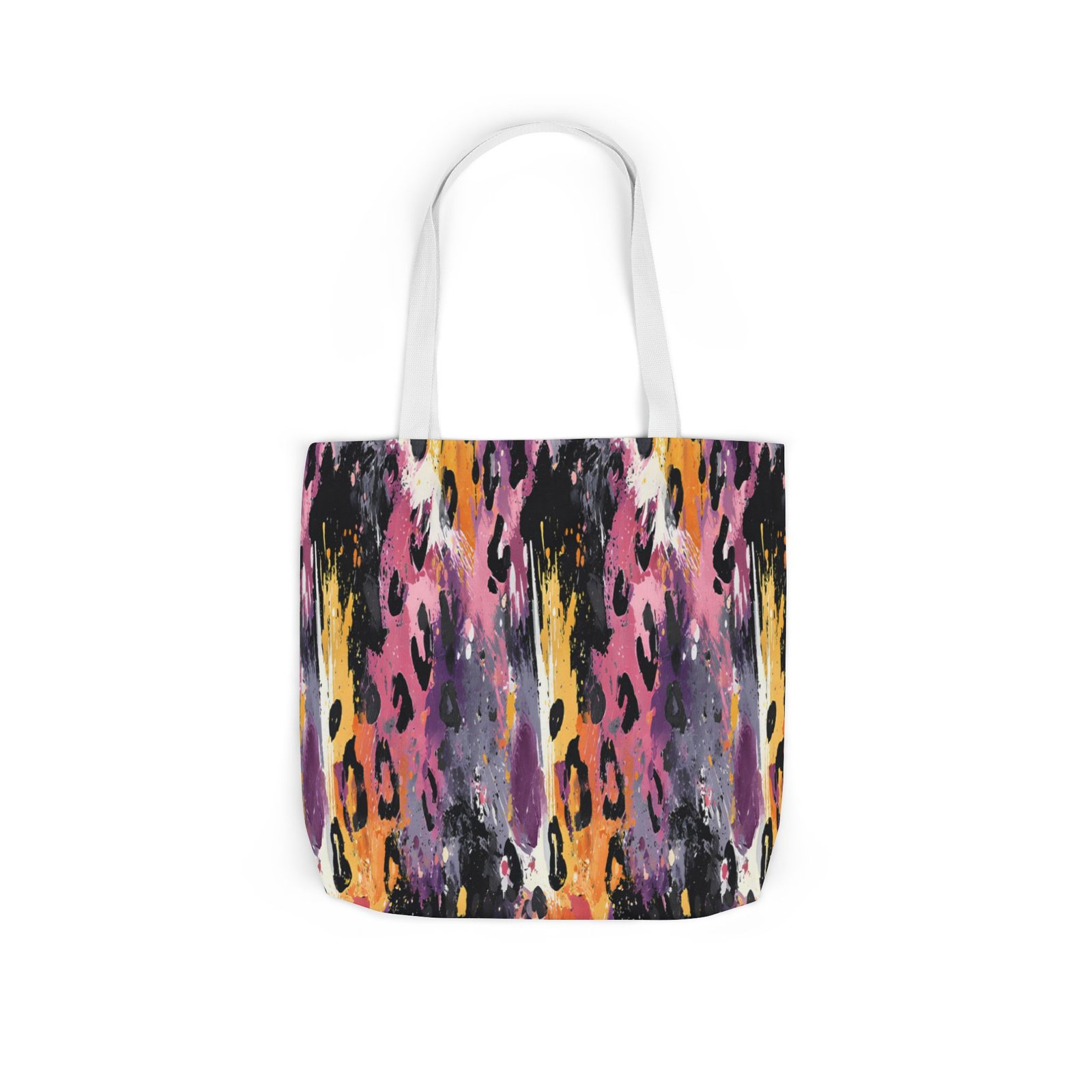 Vibrant Leopard Print Canvas Tote Bag, Colorful Shopping Bag, Stylish Everyday Tote, Eco-Friendly Gift, Beach or Grocery Bag - Image 58