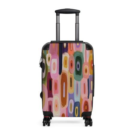 Colorful Travel Suitcase with Abstract Design, Luggage Bag for Adventurers, Unique Carry-On for Holidays, Vibrant Vacation Gear, [...]