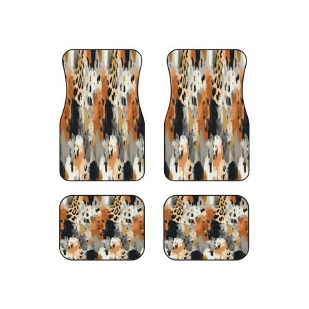 Chic Leopard Print Car Mats - Stylish Auto Accessories for Car Lovers, Animal Print Decor, Vehicle Upgrade, Unique Gift Idea