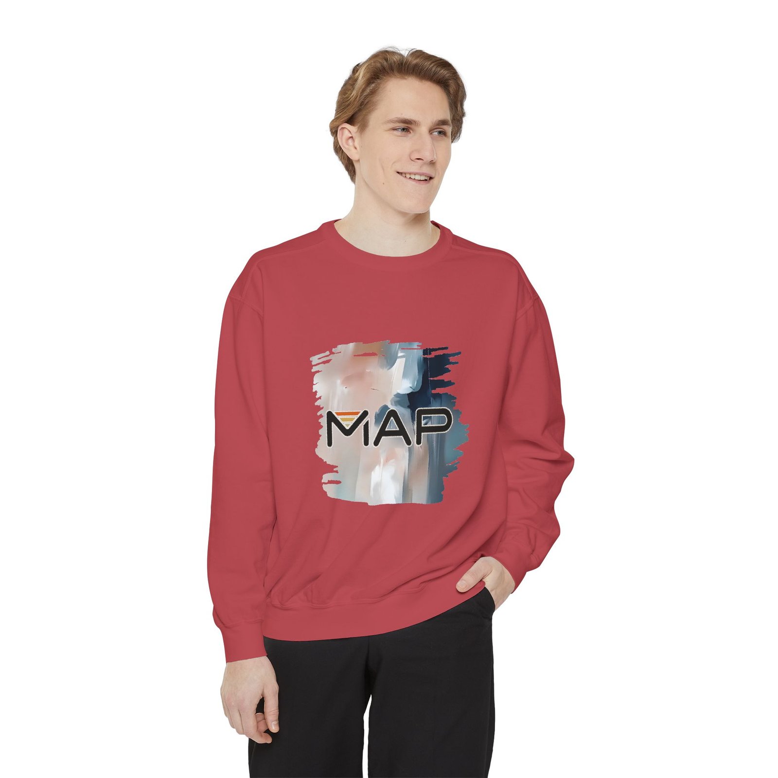 Map-Inspired Unisex Garment-Dyed Sweatshirt | Cozy Casual Wear, Perfect for Travel, Gift for Map Lovers, Fall Fashion, Unisex Sweaters - Image 51