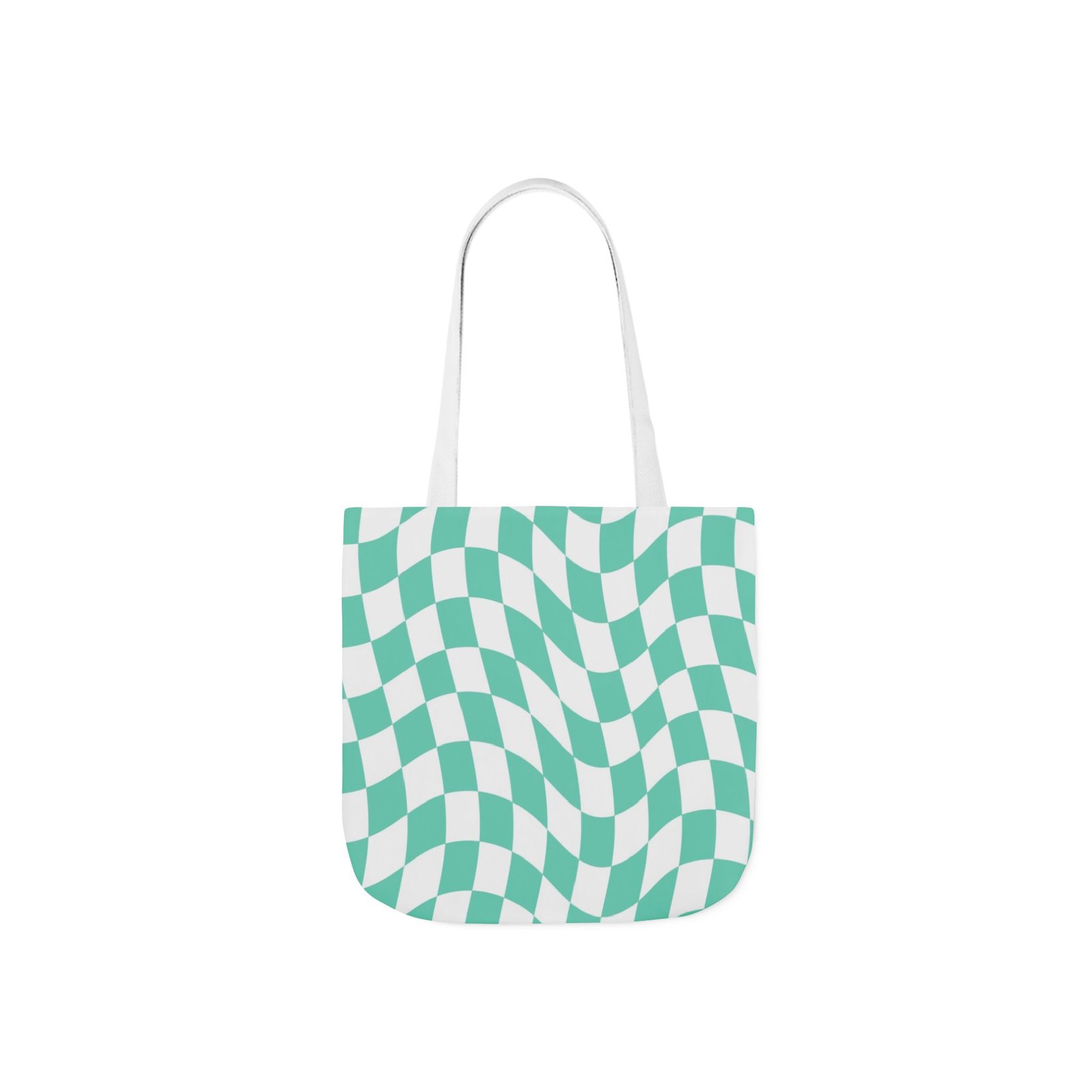 Trendy Checkered Canvas Tote Bag with 5-Color Straps, Eco-Friendly Shopping Bag, Stylish Beach Bag, Fashionable Gym Tote, Unique Gift Idea - Image 17