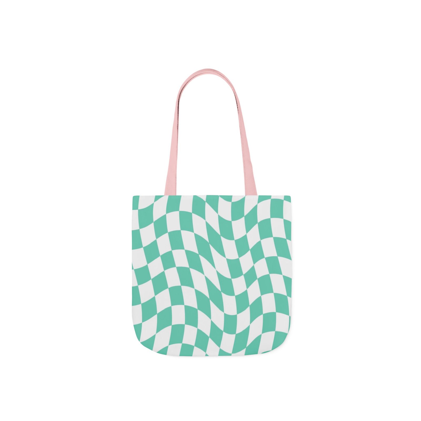 Trendy Checkered Canvas Tote Bag with 5-Color Straps, Eco-Friendly Shopping Bag, Stylish Beach Bag, Fashionable Gym Tote, Unique Gift Idea - Image 13
