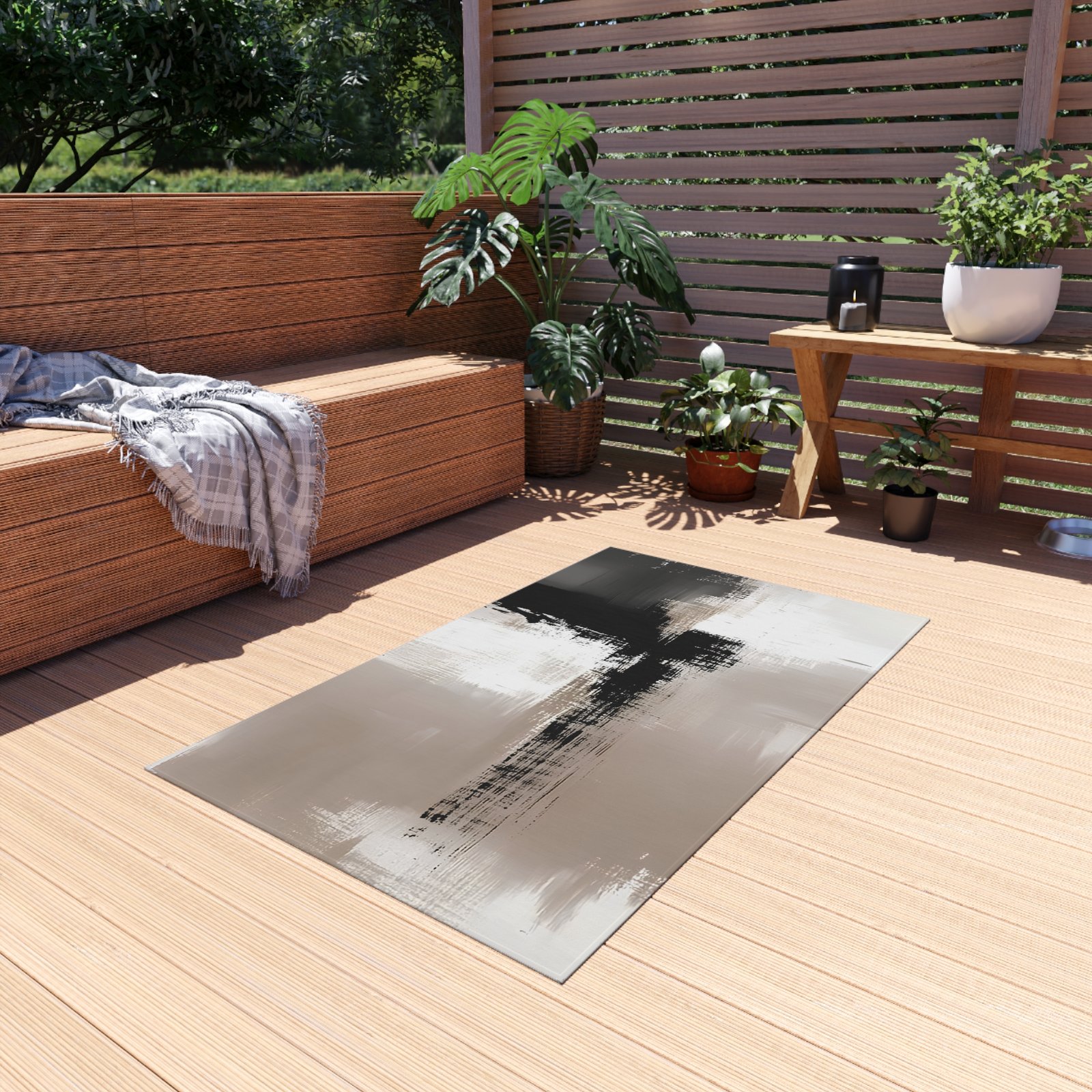 Stylish Outdoor Rug - Modern Floor Mat for Patio, Garden, Deck, Porch Decor, Versatile Area Rug, Home Decoration - Image 7