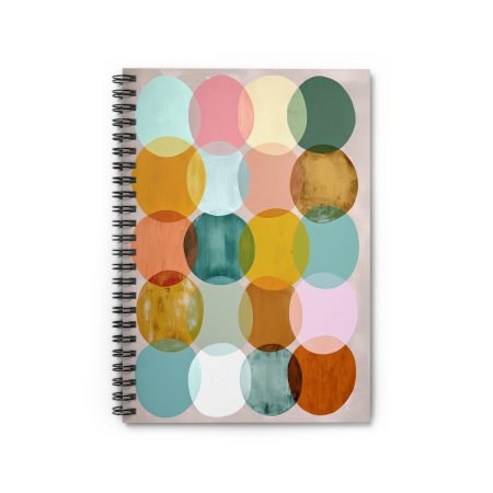 Artistic Spiral Notebook - Colorful Circles Design, Journal for Students, Gift for Artists, Stylish Notepad, School Supplies, Creative [...]