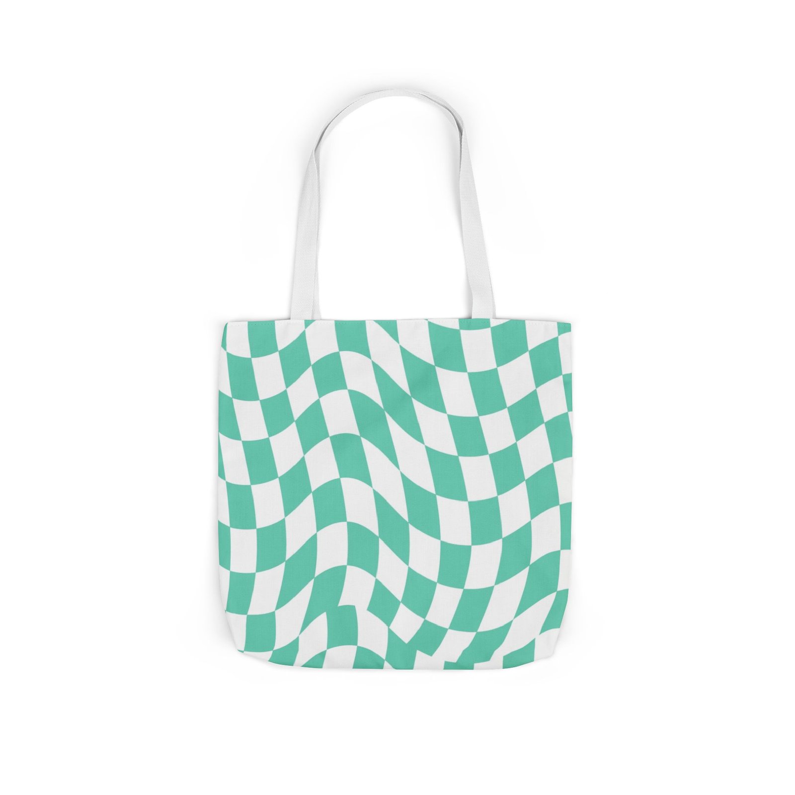 Trendy Checkered Canvas Tote Bag with 5-Color Straps, Eco-Friendly Shopping Bag, Stylish Beach Bag, Fashionable Gym Tote, Unique Gift Idea - Image 60