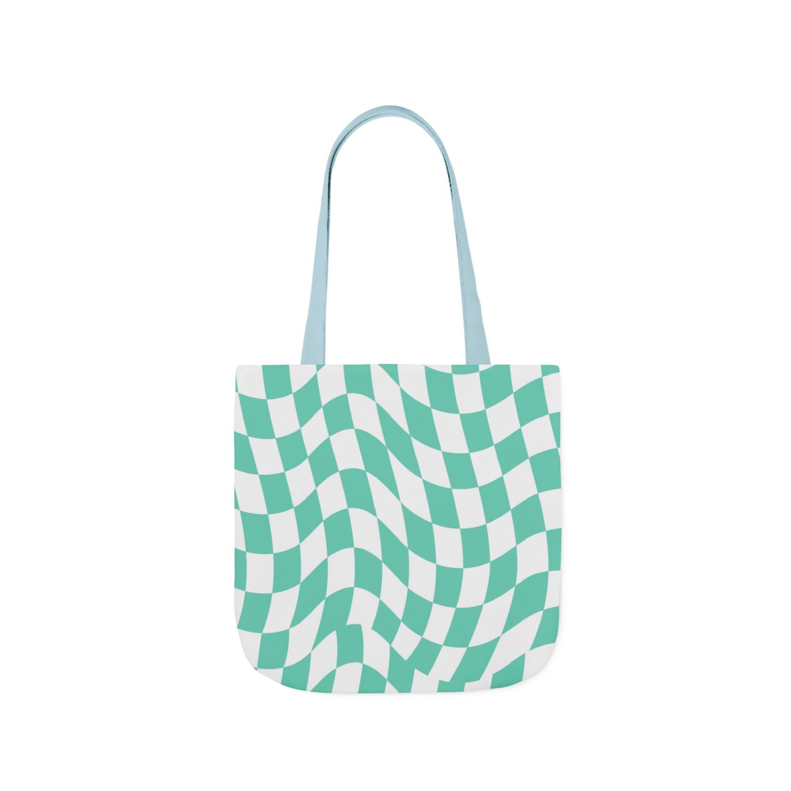 Trendy Checkered Canvas Tote Bag with 5-Color Straps, Eco-Friendly Shopping Bag, Stylish Beach Bag, Fashionable Gym Tote, Unique Gift Idea - Image 31