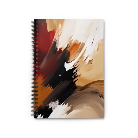 Abstract Art Spiral Notebook - Ruled Pages, Aesthetic Journal, Creative Writing, Note-taking, Gift for Artists