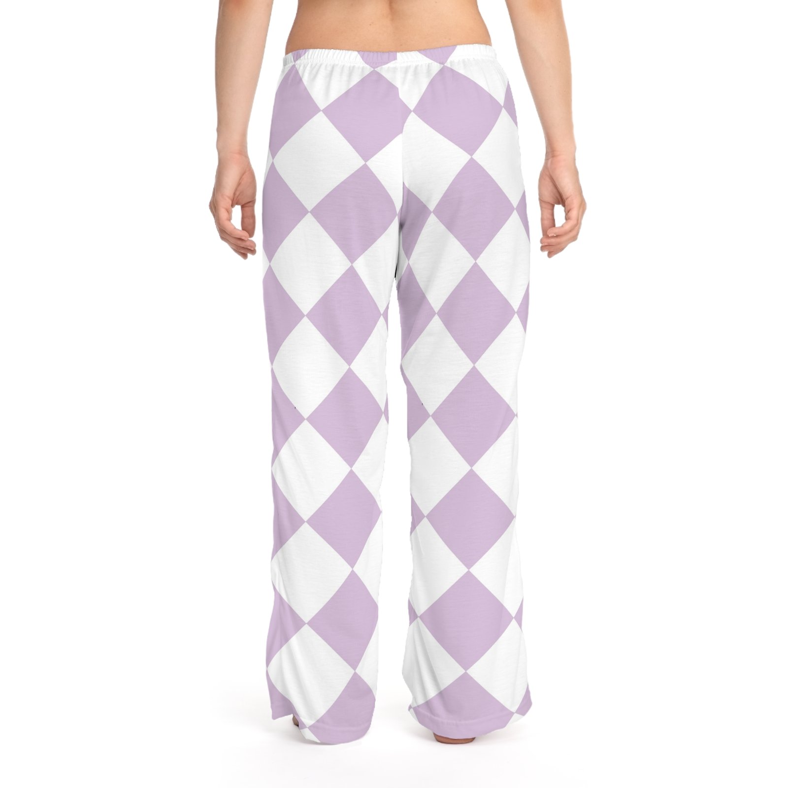 Women's Diamond Print Pajama Pants, Cozy Loungewear, Sleepwear, Stylish Sleep Pants, Perfect Gift for Her - Image 4