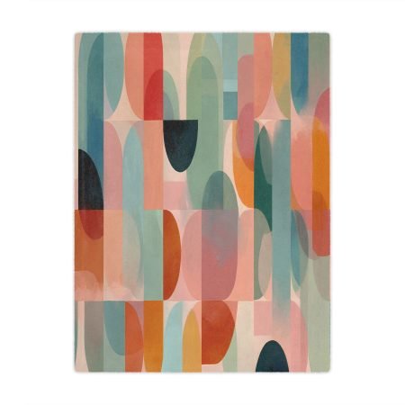 Colorful Minky Blanket - Cozy Home Decor, Soft Throw, Modern Design, Perfect Gift, Nursery Blanket, Lounge Essential