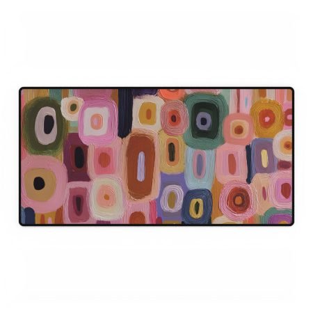 Colorful Abstract Desk Mats for Home Office Decor, Workstation Accessories, Decorative Desk Pads, Gift for Students, Modern Office Style