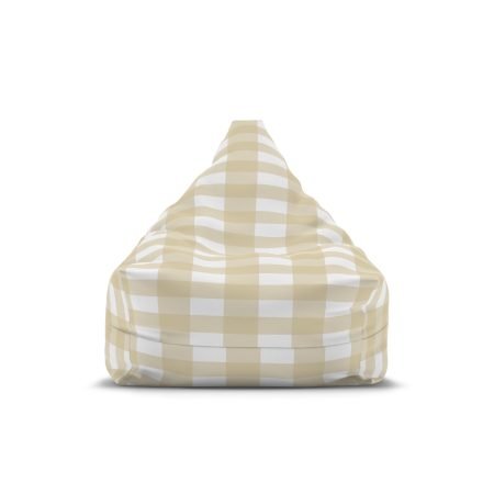 Cozy Plaid Bean Bag Chair Cover, Relaxing Home Decor, Modern Lounge Seating, Kids Room Accessory, Gift for Homebodies