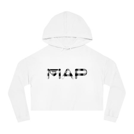 Stylish Cropped Hoodie with 'MAP' Design - Perfect for Casual Wear, Gift for Her, Cozy Layering, Festival Outfit, Everyday Comfort