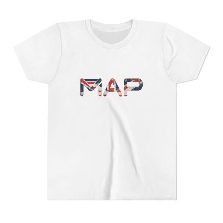 Youth Map Design Tee, Fun Casual Kids Shirt, Adventure Top, Unique Gift for Travelers, Birthday Present