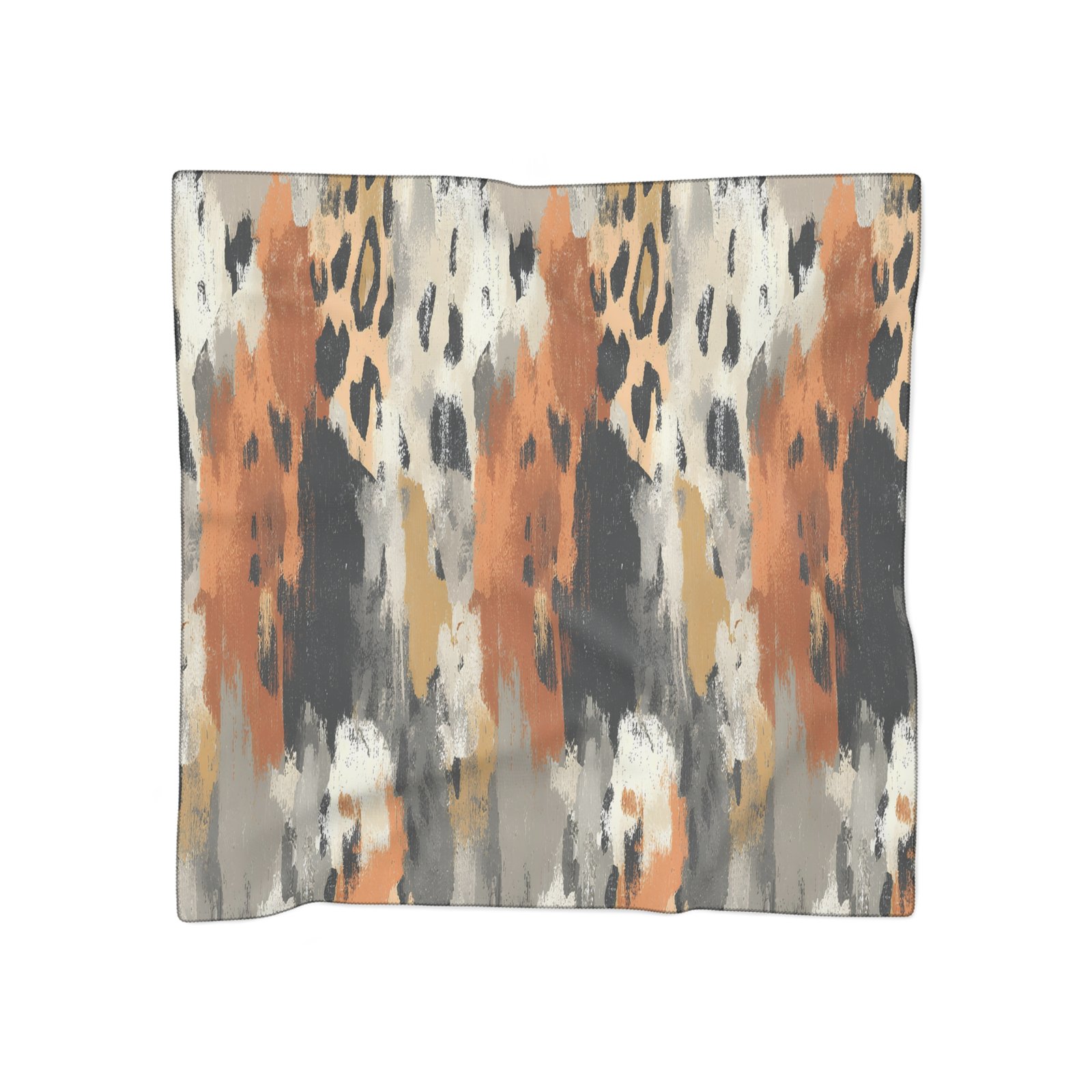 Chic Abstract Pattern Poly Scarf - Stylish Accessory for Women, Perfect for Fall, Fashionable Gift, Versatile Wrap, Lightweight Scarf - Image 10