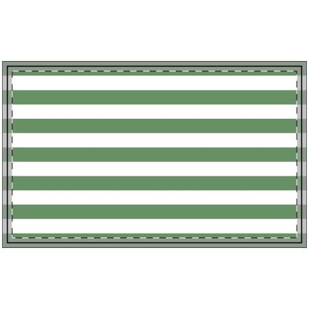 Stylish Green Striped Polyester Doormat - Entryway Decor, Home Gift, Spring Welcome Mat, Modern Indoor/Outdoor Rug