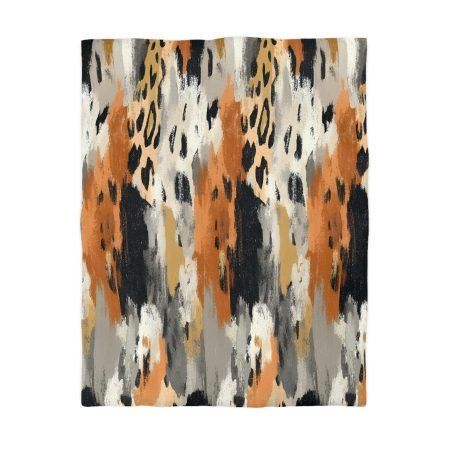 Abstract Animal Print Microfiber Duvet Cover, Bohemian Bedding, Home Decor, Modern Bedroom, Stylish Comforter Set