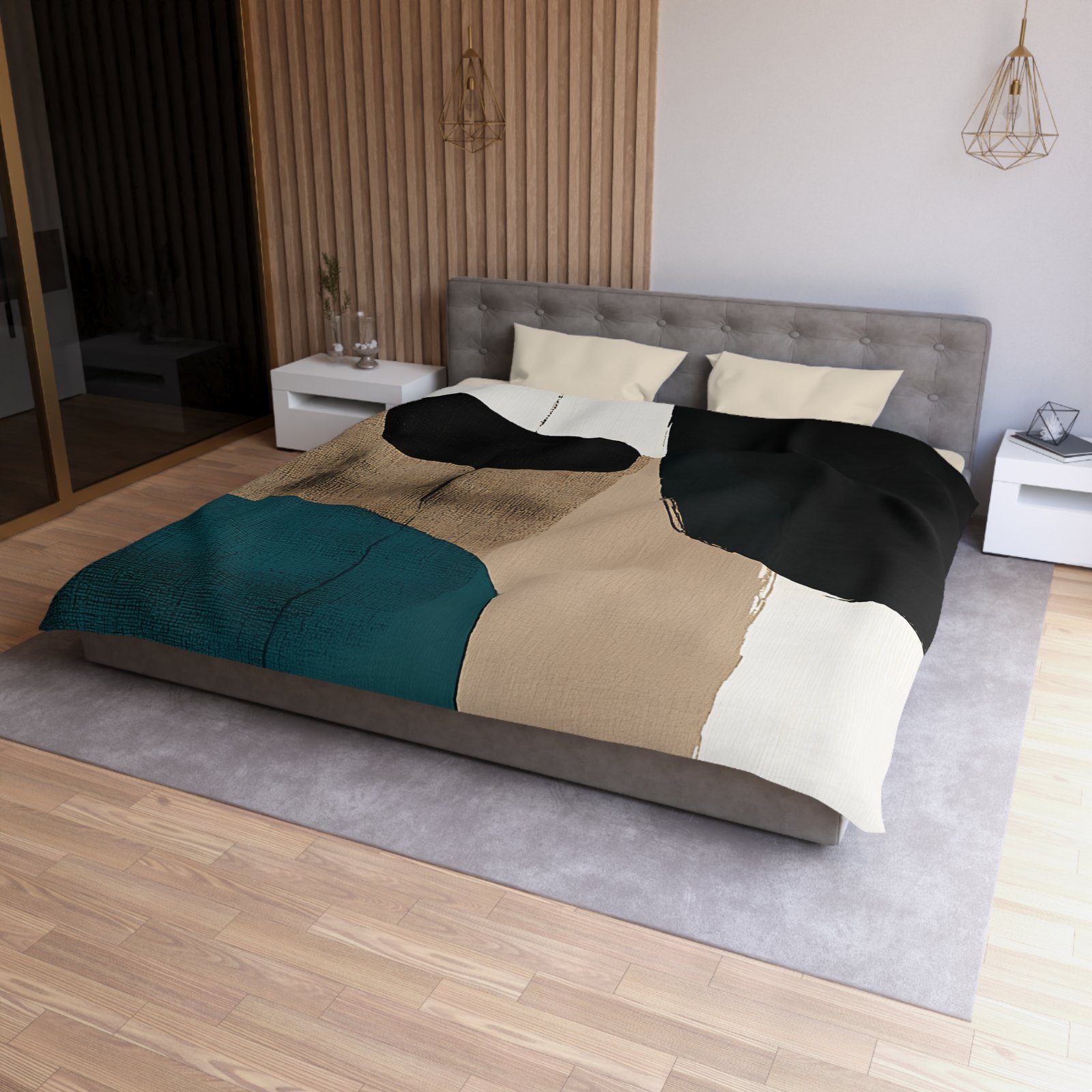 Abstract Art Microfiber Duvet Cover | Modern Home Decor, Cozy Bedding, Bedroom Makeover, Stylish Gift, Minimalist Comfort - Image 15