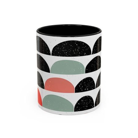 Stylish Accent Coffee Mug - Modern Ceramic Cup for Home, Office, Gifts, Kitchen Decor, Espresso Lover, Trendy Drinkware