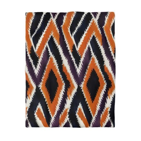 Boho-Chic Microfiber Duvet Cover, Cozy Bedroom Decor, Modern Bedding Set, Gift for Homeowners, Bohemian Bedroom Accessories