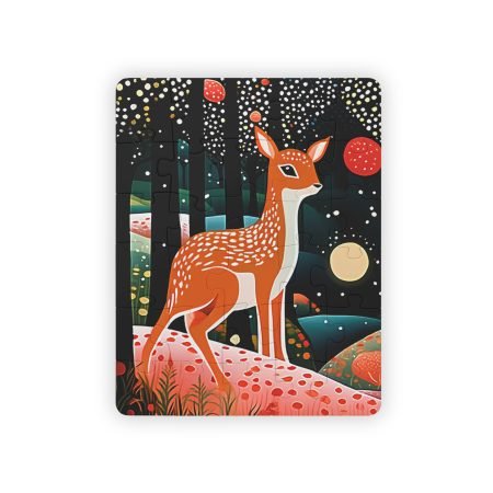 Colorful Deer Kids' Puzzle, 30-Piece Fun Educational Toy, Nature-Themed Gift for Children, Family Activity, Holiday Fun