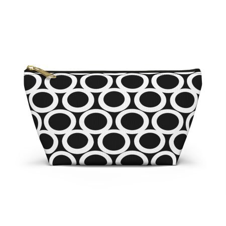 Chic Cosmetic Bag, Makeup Organizer, Travel Accessory, Gift for Her, Geometric Print Pouch