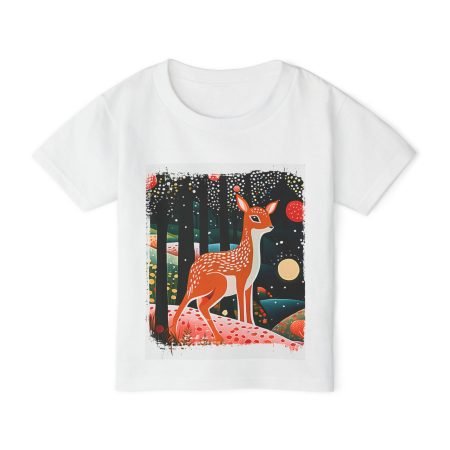 Whimsical Forest Deer Toddler T-Shirt | Cute Kids Shirt, Toddler Gift, Nature Lover Tee, Fun Playwear, Toddler Outfit