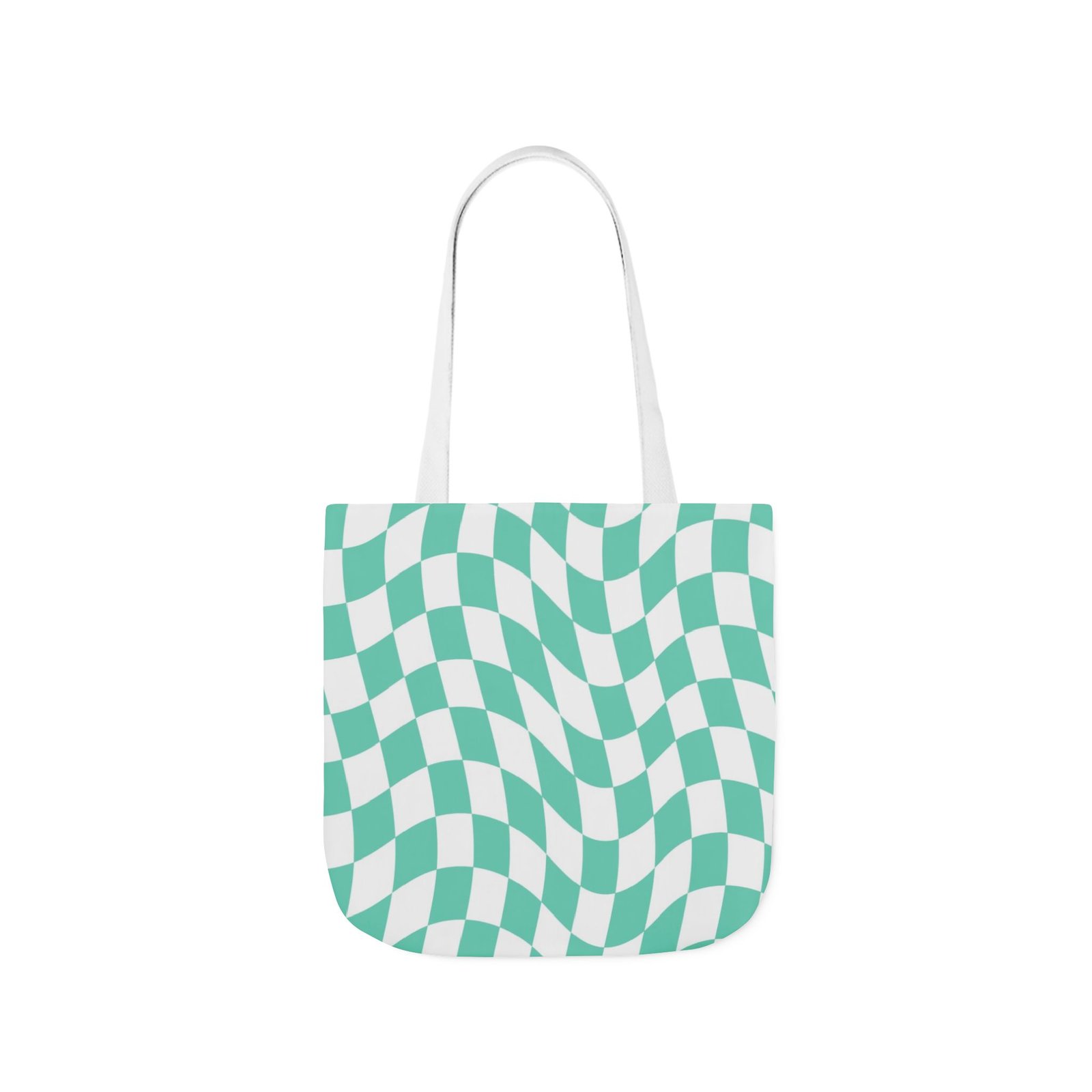 Trendy Checkered Canvas Tote Bag with 5-Color Straps, Eco-Friendly Shopping Bag, Stylish Beach Bag, Fashionable Gym Tote, Unique Gift Idea - Image 37