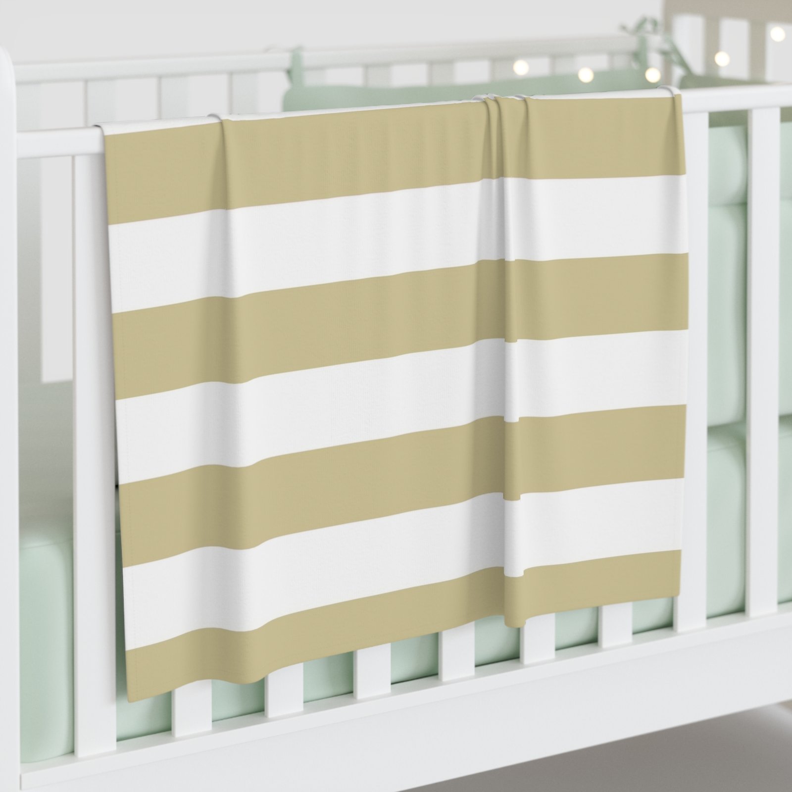 Soft Striped Baby Swaddle Blanket, Newborn Gift, Nursery Decor, Baby Shower Blanket, Comfortable Infant Wrap - Image 3