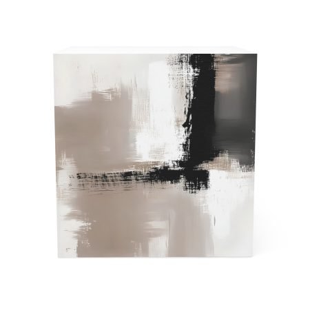 Elegant Abstract Note Cube, Modern Desk Accessory, Office Decor, Gift for Writers, Minimalist Home Office, Stylish Stationery