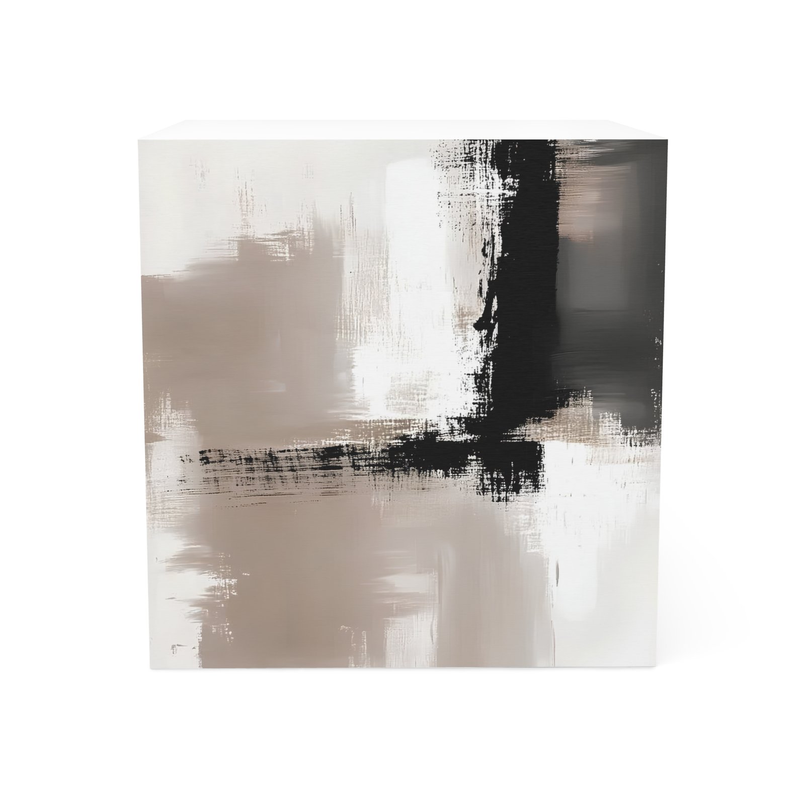 Elegant Abstract Note Cube, Modern Desk Accessory, Office Decor, Gift for Writers, Minimalist Home Office, Stylish Stationery