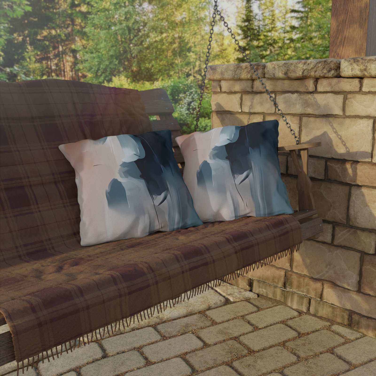 Abstract Outdoor Pillows - Boho, Cozy, Beach Decor, Patio Accessories, Modern Throw Pillows - Image 12