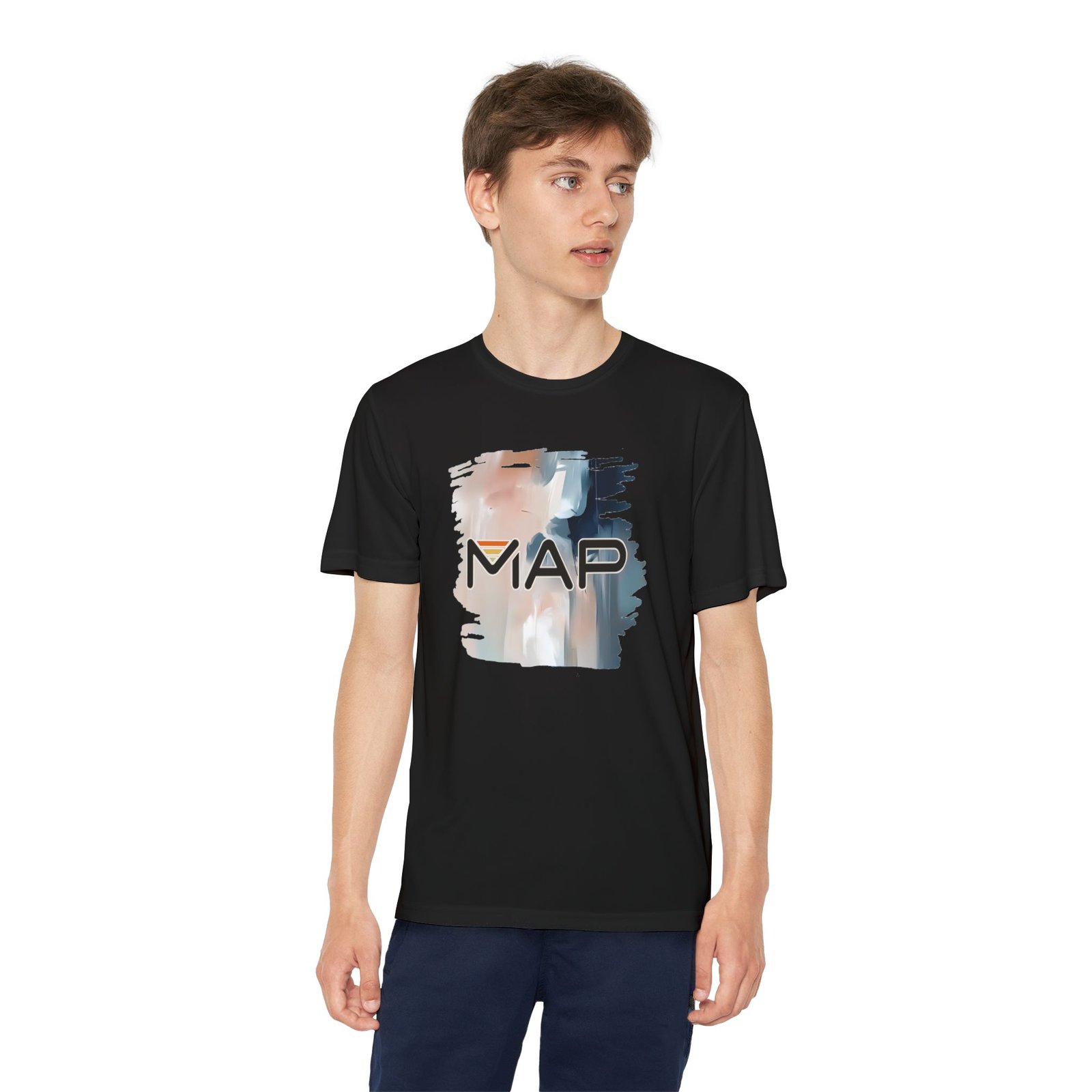 Youth Competitor Tee with MAP Design, Athletic T-Shirt, Sportswear for Kids, Gift for Young Athletes, Summer Activewear - Image 15