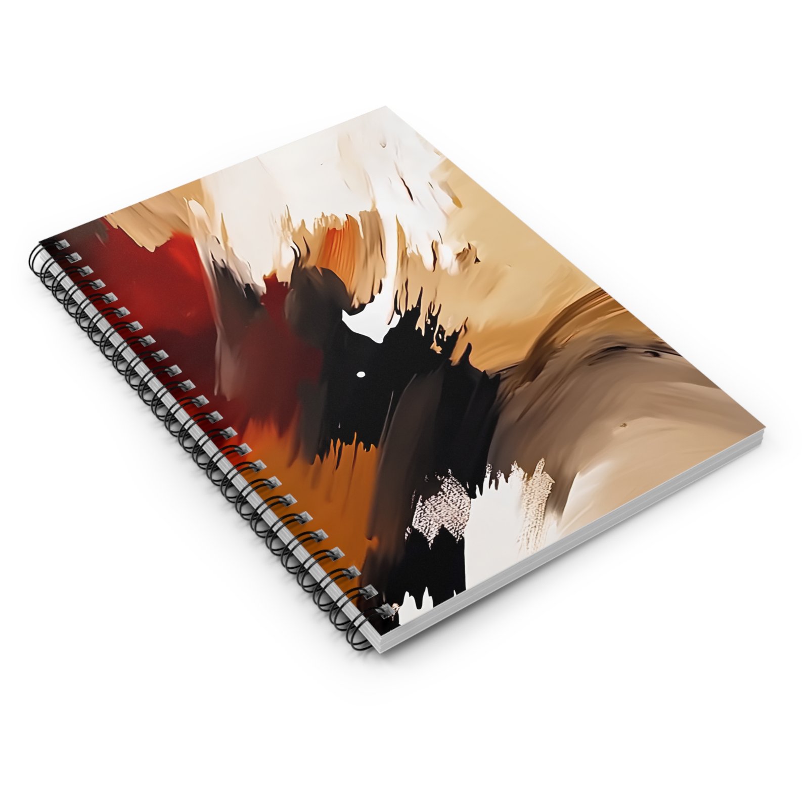 Abstract Art Spiral Notebook - Ruled Pages, Aesthetic Journal, Creative Writing, Note-taking, Gift for Artists - Image 3