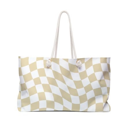 Chic Checkered Weekender Bag - Perfect for Traveling, Beach Days, Gym, Gifts, and Everyday Use