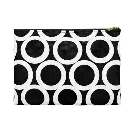 Chic Geometric Accessory Pouch - Stylish Makeup Bag, Travel Organizer, Minimalist Clutch, Gift for Her, Modern Home Decor
