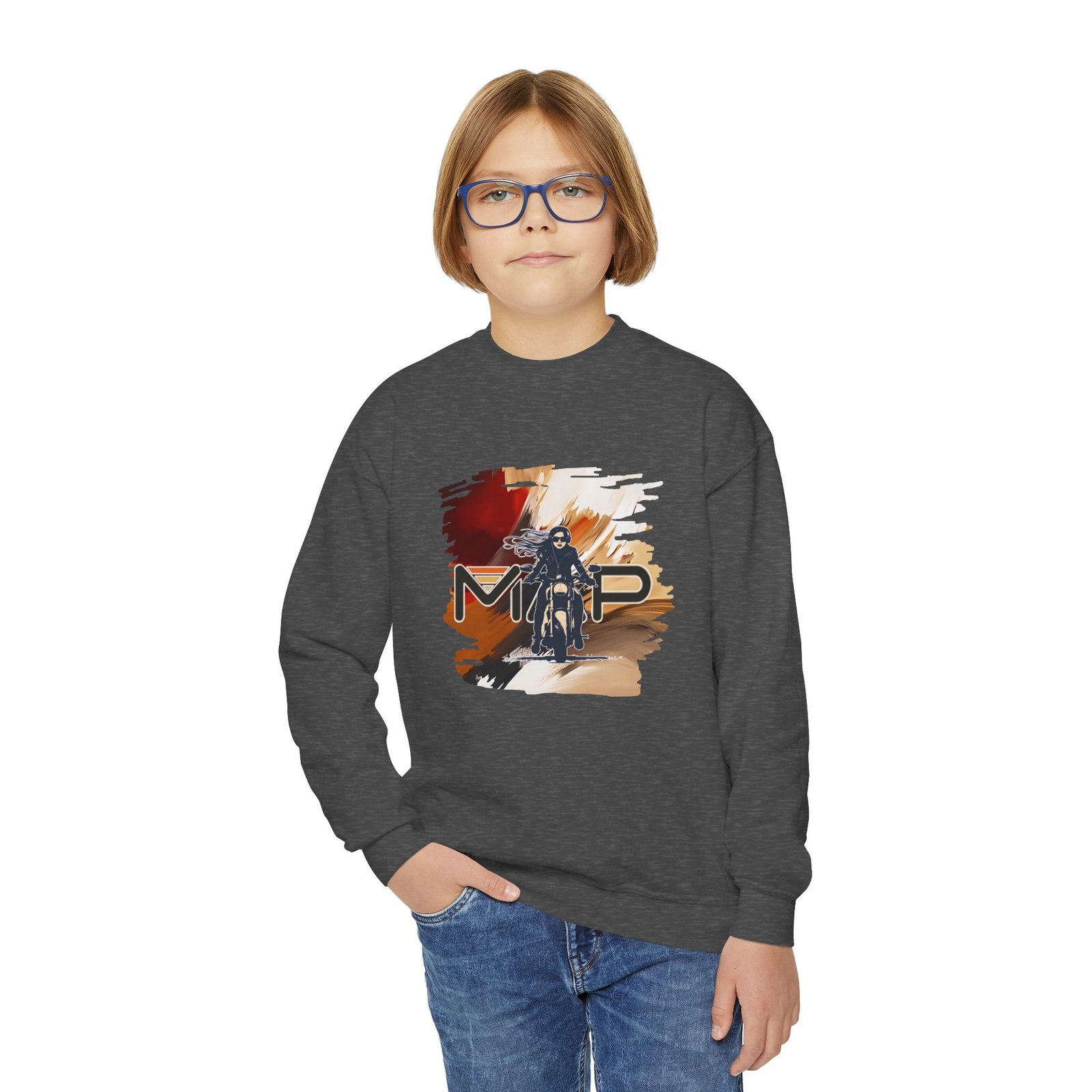 Youth Crewneck Sweatshirt for Adventurous Spirits | Cool Graphic Gear for Kids, Perfect for Casual Days, Birthdays, Holidays - Image 23